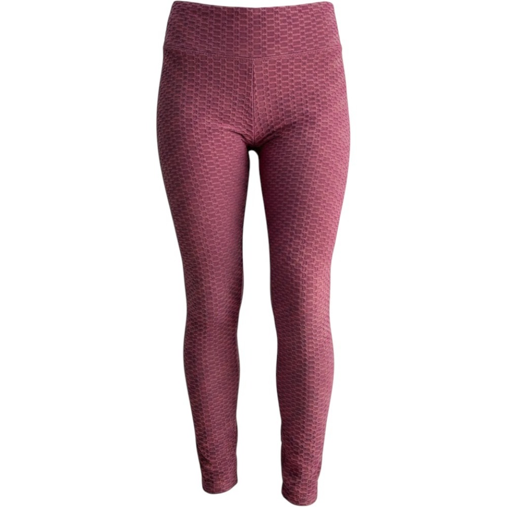 Leggings Womens 3XL Mauve Honeycomb Scrunch Butt Lifting Gym Athleisure